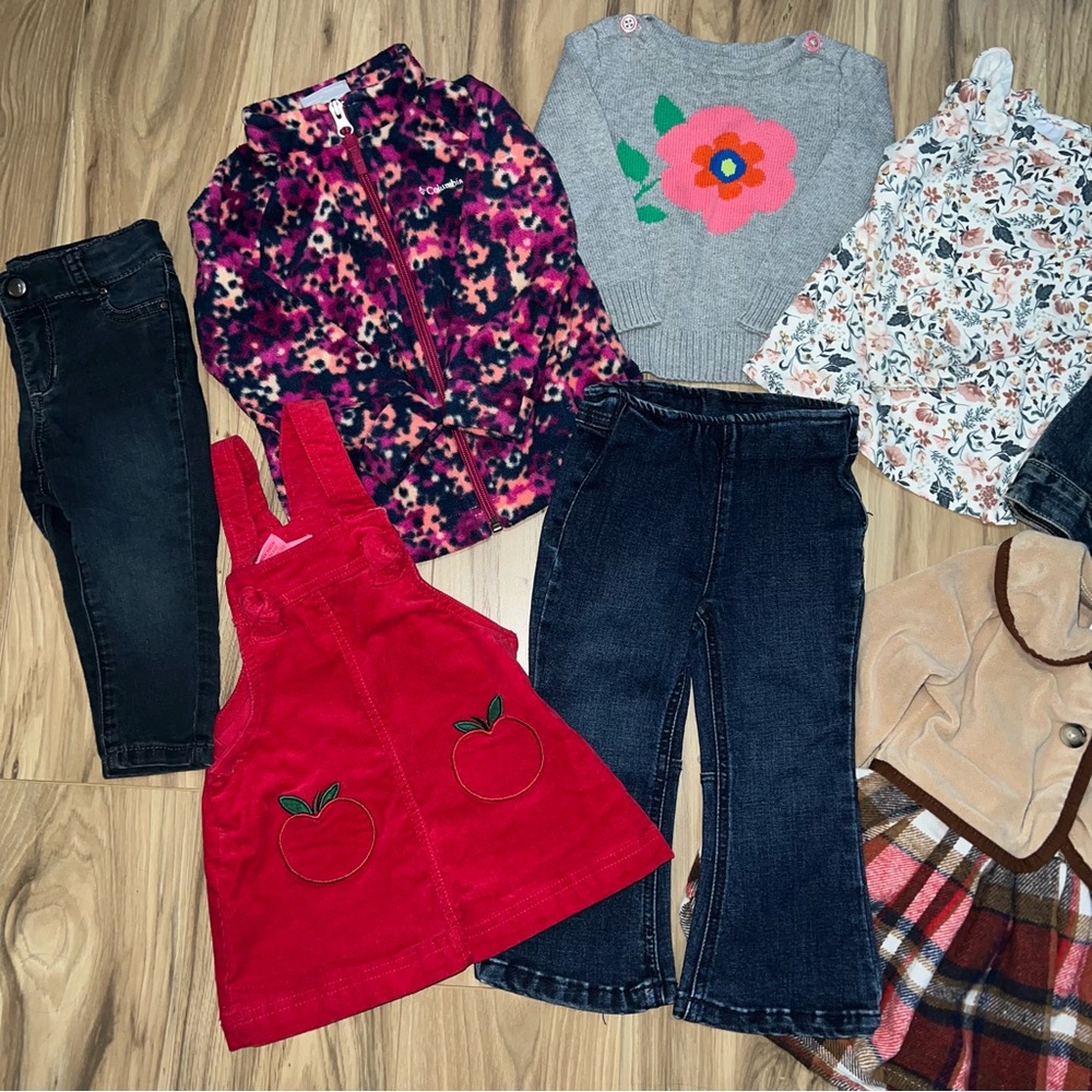 Girls 18-24 Month Brand Name Clothing Bundle BabyGap Columbia Joe’sJeans Winter - Picture 3 of 16
